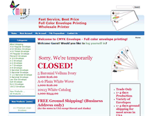 Tablet Screenshot of cmykenvelope.com